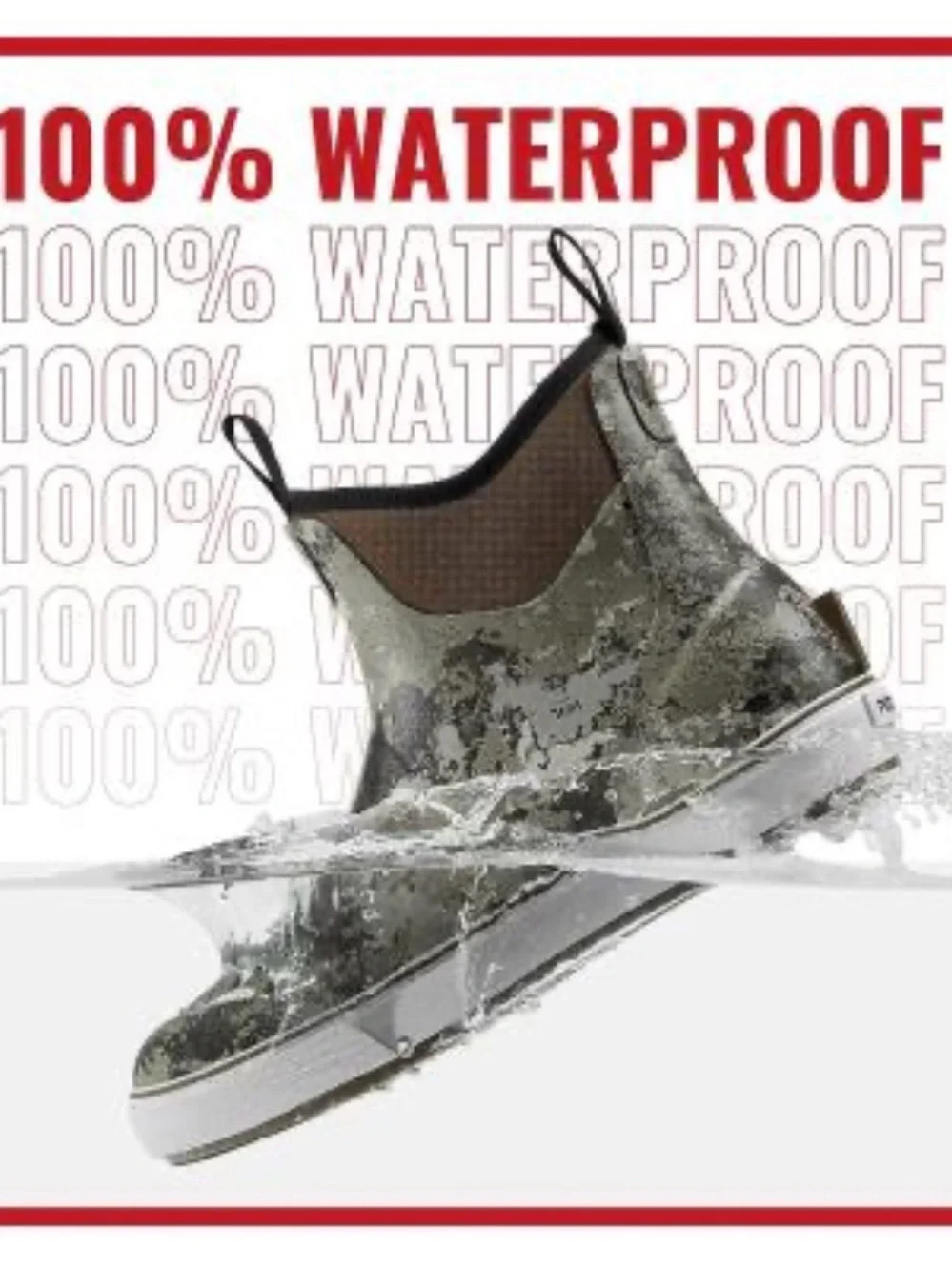 Piscifun Men’s Deck Boots Waterproof Rain Fishing Anti Slip Camo Sz 11 NEW $150